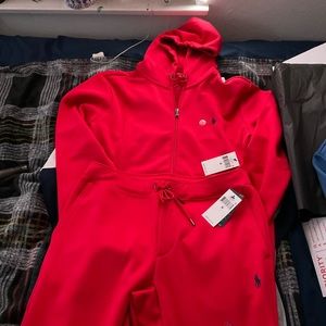 Men’s Medium Ralph Lauren Polo Sport Leisure Suit Zip up hoodie and sweatpants.